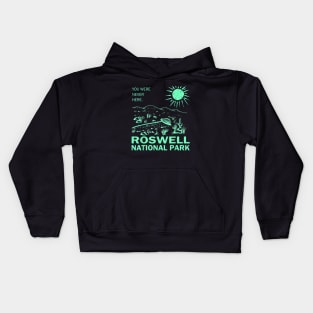 Roswell National Park UFO New Mexico Kids Hoodie